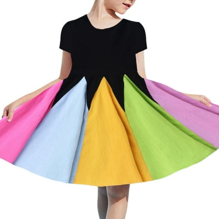 Toddler/Girls Short Sleeve Casual A-Line Twirly Skater Dress for School Party 18M-6Years
Toddler/Girls Short Sleeve Casual A-Line Twirly Skater Dress for School Party 18M-6Years
