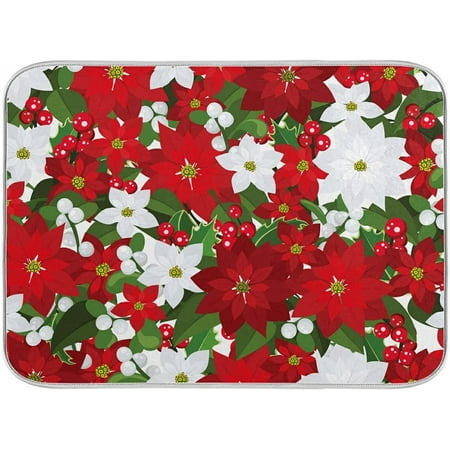 Microfiber Absorbent Dish Drying Mat For Kitchen Counter 16x18 Inch Printed Christmas Red Flower
Microfiber Absorbent Dish Drying Mat For Kitchen Counter 16x18 Inch Printed Christmas Red Flower