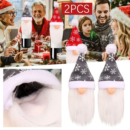 Wine Bottle Covers Decorative Funny 2PCS Christmas Home Decorations Red Set Red Bottle Set Dining Table Home Decoration Supplies Old Man Party Decoration Supplies
Wine Bottle Covers Decorative Funny 2PCS Christmas Home Decorations Red Set Red Bottle Set Dining Table Home Decoration Supplies Old Man Party Decoration Supplies