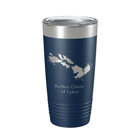 Barbee Chain of Lakes Map Tumbler Travel Mug Insulated Laser Engraved Coffee Cup Indiana 20 oz Navy Blue
Barbee Chain of Lakes Map Tumbler Travel Mug Insulated Laser Engraved Coffee Cup Indiana 20 oz Navy Blue