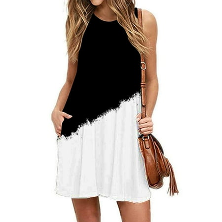 Giligiliso Clearance Sundresses For Women Women Fashion Summer Casual Sleeveless Round-Neck Printing Dress Loose Dress
Giligiliso Clearance Sundresses For Women Women Fashion Summer Casual Sleeveless Round-Neck Printing Dress Loose Dress