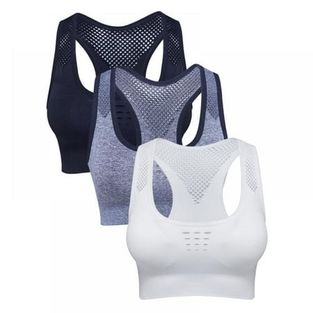 Xmarks Women Racerback Sports Bras for Women High Impact Workout Yoga - Breathable Comfortable Soft High-Strength Shockproof Running Bra(3-Packs)
Xmarks Women Racerback Sports Bras for Women High Impact Workout Yoga - Breathable Comfortable Soft High-Strength Shockproof Running Bra(3-Packs)