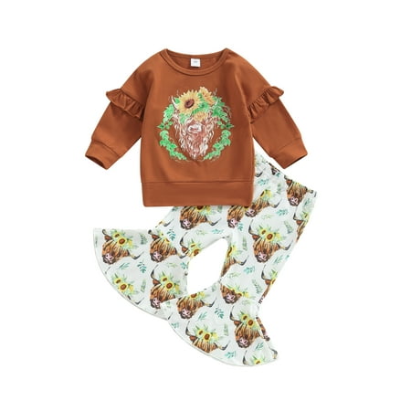 xingqing 1-4Years Toddler Girl Western Clothes Long Sleeve Floral Print Tops Loose Bull Head Print Pants Fall Outfits Caramel 6-12 Months
xingqing 1-4Years Toddler Girl Western Clothes Long Sleeve Floral Print Tops Loose Bull Head Print Pants Fall Outfits Caramel 6-12 Months