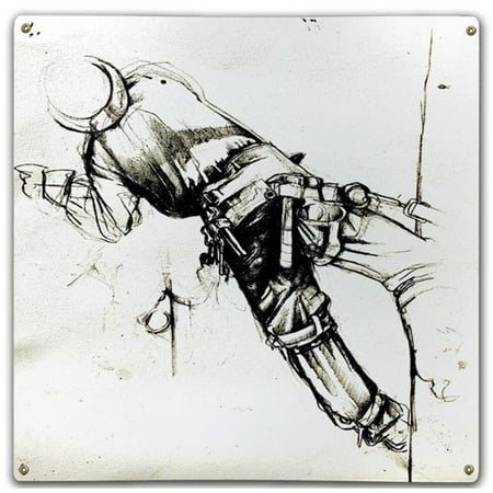 Cathryn Reitler LS1948M1212-CR 12 x 12 in. Reach, Classic Metal Sign