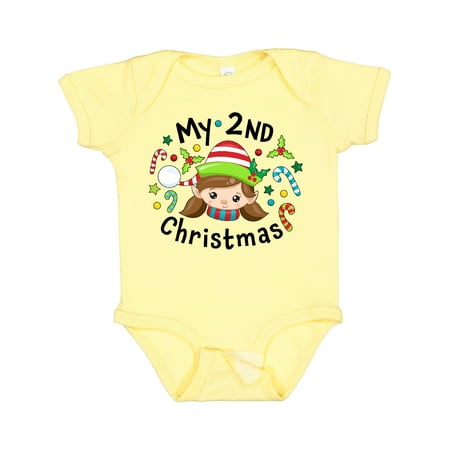 Inktastic My 2nd Christmas Elf Girl with Candy Canes Boys or Girls Baby Bodysuit
Inktastic My 2nd Christmas Elf Girl with Candy Canes Boys or Girls Baby Bodysuit