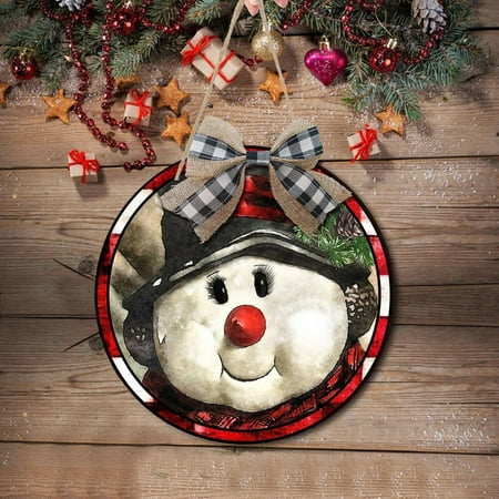 Gifts Klycj Christmas Snowman Bowknot Wooden Pendant Decorative Hanging Ornaments On The Porch Of The Holiday Party
Gifts Klycj Christmas Snowman Bowknot Wooden Pendant Decorative Hanging Ornaments On The Porch Of The Holiday Party