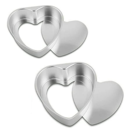 2Pcs Aluminum Heart Shaped Cake Pan Set DIY Cake Pan Baking Mold Tool with Removable Bottom Push Pan for Party Wedding
2Pcs Aluminum Heart Shaped Cake Pan Set DIY Cake Pan Baking Mold Tool with Removable Bottom Push Pan for Party Wedding
