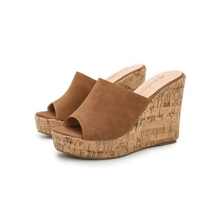Ymiytan Womens Wedge Sandals Platform Backless Cork Peep Toe Slip On High Heel Summer Mules Slides
Ymiytan Womens Wedge Sandals Platform Backless Cork Peep Toe Slip On High Heel Summer Mules Slides
