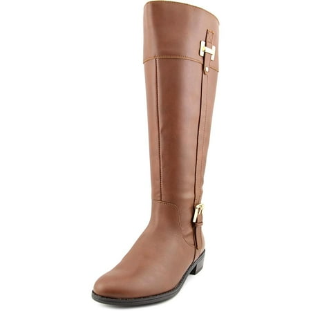 Karen Scott Deliee Wide Calf Women Round Toe Synthetic Brown Knee High Boot