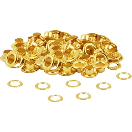 Trimming Shop 11mm Brass Eyelets with Washers Durable & Rust - Proof Grommets for DIY Projects Arts & Crafts Books Clothing Decoration (Gold 100pcs)
Trimming Shop 11mm Brass Eyelets with Washers Durable & Rust - Proof Grommets for DIY Projects Arts & Crafts Books Clothing Decoration (Gold 100pcs)