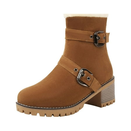 PMUYBHF Ladies Fashion Suede Side Zipper Short Boots Belt Buckle Plush Thick High Heel Cotton Boots 50.98
PMUYBHF Ladies Fashion Suede Side Zipper Short Boots Belt Buckle Plush Thick High Heel Cotton Boots 50.98