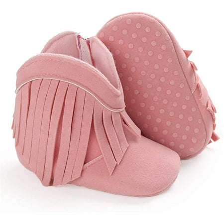 Baby Girls Cowboy Tassel Boots with Side Zipper Moccasins Non Slip Newborn Infant Booties Suede Toddler First Walker Shoes
Baby Girls Cowboy Tassel Boots with Side Zipper Moccasins Non Slip Newborn Infant Booties Suede Toddler First Walker Shoes