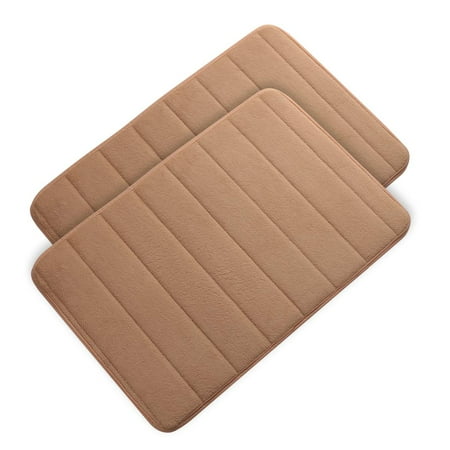Memory Foam Bath Mat Large Size 31.5 by 19.8 Inches Comfortable Soft Maximum Absorbent Machine Wash Non-Slip Thick Easier to Dry for Bathroom Floor Rug Light Camel 2 Pack 
Memory Foam Bath Mat Large Size 31.5 by 19.8 Inches Comfortable Soft Maximum Absorbent Machine Wash Non-Slip Thick Easier to Dry for Bathroom Floor Rug Light Camel 2 Pack