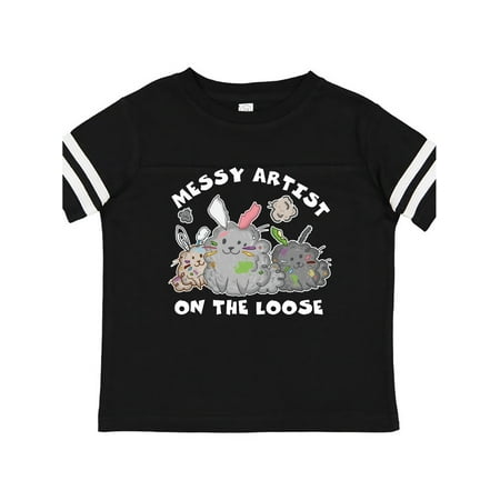 Inktastic Messy Artist On The Loose-Three Cute Dust Bunnies Gift Toddler Boy or Toddler Girl T-Shirt 
Inktastic Messy Artist On The Loose-Three Cute Dust Bunnies Gift Toddler Boy or Toddler Girl T-Shirt