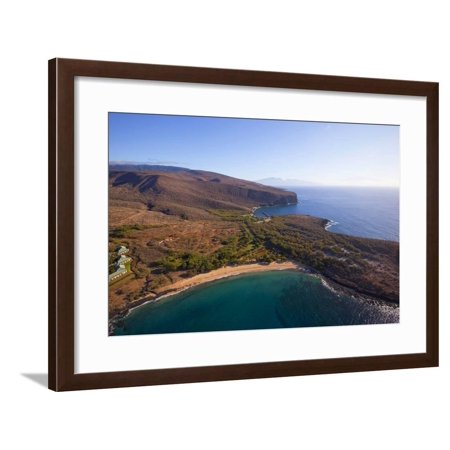Hulopoe and Manele Bay, Lanai, Hawaii, USA Framed Print Wall Art By Douglas Peebles