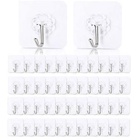 58pcs Adhesive Hooks Reusable Hooks for Hanging Transparent Hooks Widely Applicable to Kitchen and Bathroom Sticky Hooks
58pcs Adhesive Hooks Reusable Hooks for Hanging Transparent Hooks Widely Applicable to Kitchen and Bathroom Sticky Hooks