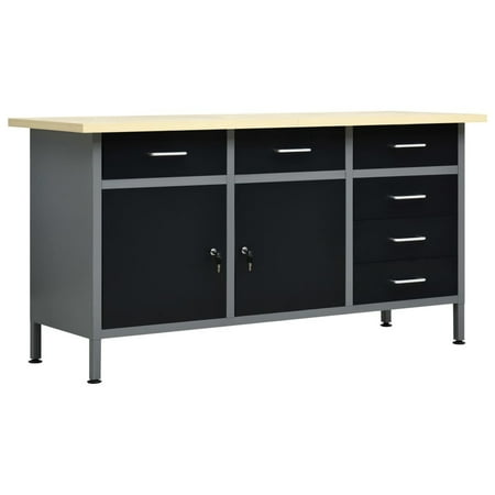 Andoer Workbench Black 63 x23.6 x33.5 Steel