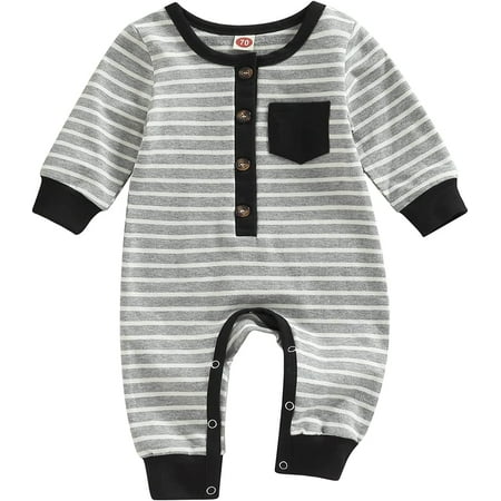 PIKADINGNIS Newborn Baby Boy Girl Hooded Jumpsuit Long Sleeve Striped Button Hoodie Romper Bodysuit Overalls Fall Winter Clothes
PIKADINGNIS Newborn Baby Boy Girl Hooded Jumpsuit Long Sleeve Striped Button Hoodie Romper Bodysuit Overalls Fall Winter Clothes