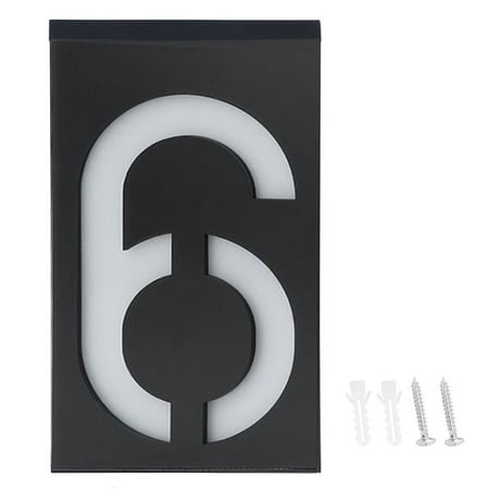 Outdoor Solar Power LED Number Sign Light House Hotel Store Door Address Lights Plate(Numéro 6 )
Outdoor Solar Power LED Number Sign Light House Hotel Store Door Address Lights Plate(Numéro 6 )