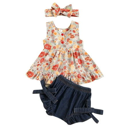 TAIAOJING Baby Girl Clothes Sleeveless Bowknot Print Skirt Shorts Set Flower Outfits For Girl 6-12 Months
TAIAOJING Baby Girl Clothes Sleeveless Bowknot Print Skirt Shorts Set Flower Outfits For Girl 6-12 Months