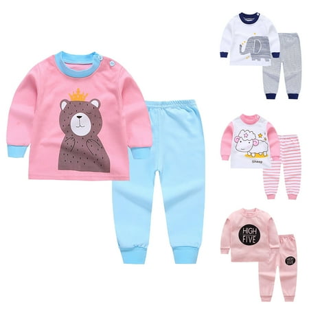 SYNPOS 0-4T Baby Boys Girls Pajamas Set Organic Cotton Soft Long Sleeve T-Shirt and Pants Sleepwear 2Pcs
SYNPOS 0-4T Baby Boys Girls Pajamas Set Organic Cotton Soft Long Sleeve T-Shirt and Pants Sleepwear 2Pcs