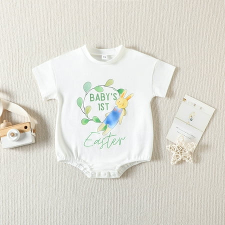 DAETIROS Comfortable Toddler Kids Baby Girl Easter Daily Print Bunny Soft Rompers Green
DAETIROS Comfortable Toddler Kids Baby Girl Easter Daily Print Bunny Soft Rompers Green