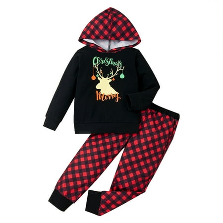 Honeeladyy Toddler Kids Baby Christmas Hooded Cartoon Letter Print Tops+Stripe Pants Set Black
Honeeladyy Toddler Kids Baby Christmas Hooded Cartoon Letter Print Tops+Stripe Pants Set Black