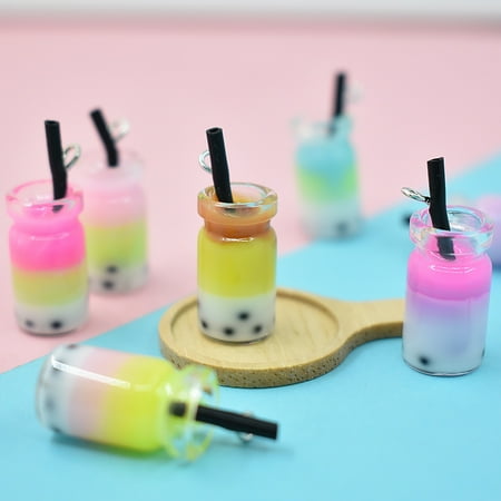 SunSunrise 4Pcs Bubble Tea Pendant Fine Workmanship Applique Resin Imitation Pearl Milk Cup for Crafting
SunSunrise 4Pcs Bubble Tea Pendant Fine Workmanship Applique Resin Imitation Pearl Milk Cup for Crafting