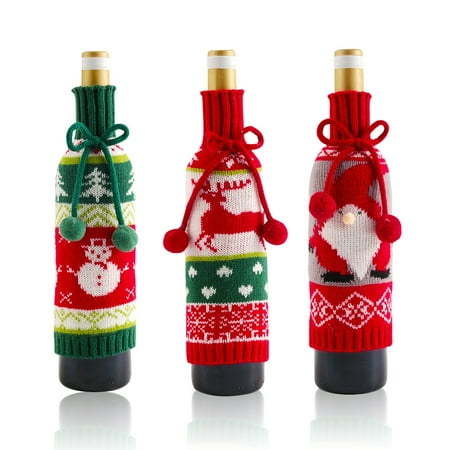 Haillom Bottle Cover Christmas Party Bowknot Bottle Bag Knitting Table Decoration Wine Protector Snowman
Haillom Bottle Cover Christmas Party Bowknot Bottle Bag Knitting Table Decoration Wine Protector Snowman