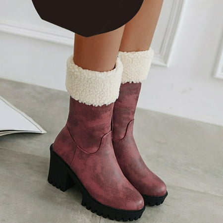 eczipvz Womens Shoes Ladies British Style Solid Color Leather Plush Side Zipper Thick High Heel Fashion Cotton Snow Boots Women Size 11 Wide (Wine 8)
eczipvz Womens Shoes Ladies British Style Solid Color Leather Plush Side Zipper Thick High Heel Fashion Cotton Snow Boots Women Size 11 Wide (Wine 8)