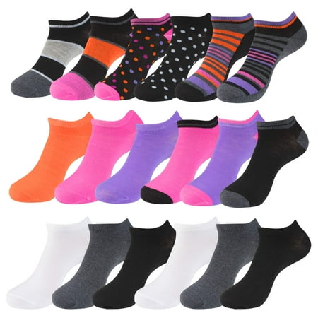 HOT FEET Women’s 18 Pack Low Cut No-Show Ankle Socks Colorful Fashion Athletic Casual Socks Shoe Size 4 - 10
HOT FEET Women’s 18 Pack Low Cut No-Show Ankle Socks Colorful Fashion Athletic Casual Socks Shoe Size 4 - 10