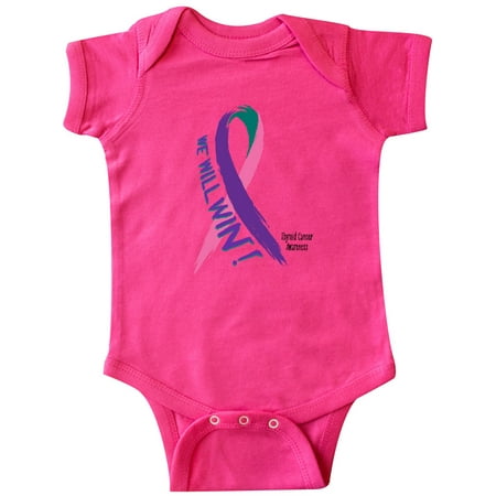 Inktastic We Will Win Against Thyroid Cancer Ribbon Gift Baby Boy or Baby Girl Bodysuit
Inktastic We Will Win Against Thyroid Cancer Ribbon Gift Baby Boy or Baby Girl Bodysuit