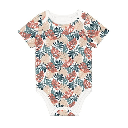 Coaee Tropical Leaves for Soft Cotton Baby Short-Sleeve Bodysuit Baby Girls Boys Bodysuit Romper
Coaee Tropical Leaves for Soft Cotton Baby Short-Sleeve Bodysuit Baby Girls Boys Bodysuit Romper
