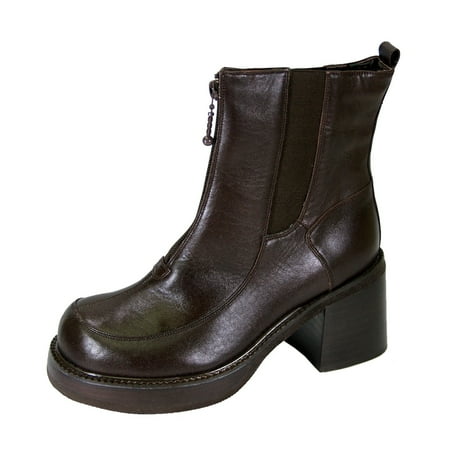 PEERAGE Ronda Women s Wide Width Leather Dress Booties