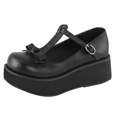 Casual Shoes for Women Women S Ladies Fashion Casual Vintage Platform Wedges Buckle Up Leather Shoes Women Casual Shoes Pu Black 40
Casual Shoes for Women Women S Ladies Fashion Casual Vintage Platform Wedges Buckle Up Leather Shoes Women Casual Shoes Pu Black 40