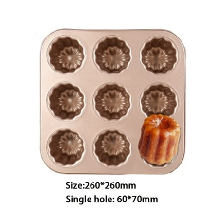 SHZHHFKJCX DIY Non Stick Cannele Fluted Mould Cake Pans for Home Kitchen Cooking - 6/12 Cup Cupcake Muffin Mold Baking Tray High-Quality Cookware Tools for DIY Baking
SHZHHFKJCX DIY Non Stick Cannele Fluted Mould Cake Pans for Home Kitchen Cooking - 6/12 Cup Cupcake Muffin Mold Baking Tray High-Quality Cookware Tools for DIY Baking