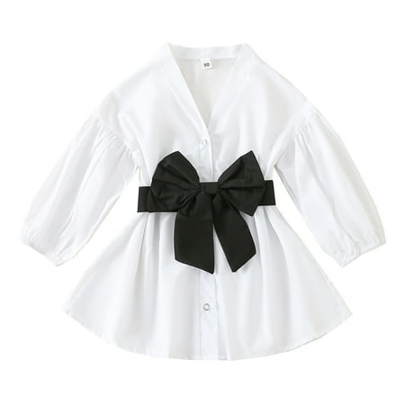 nsendm Party Dress Kids Girl Toddler Kids Girls Infant Fashion Long Sleeve V Neck Bowknot Princess Girls Dress Bright White 12-24 Months
nsendm Party Dress Kids Girl Toddler Kids Girls Infant Fashion Long Sleeve V Neck Bowknot Princess Girls Dress Bright White 12-24 Months