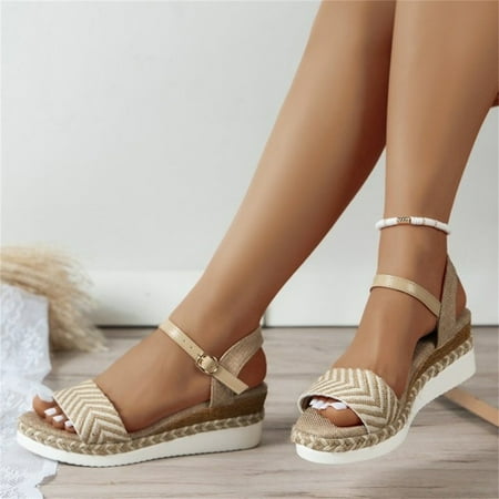 TUTUnaumb Women s Sandals Size 7 Girls Sandals Women Shoes Summer Ladies Fashion Sandals Thick Sole Comfortable Slippers One Line Buckle Sloping Heel Sandals Casual Summer Sandals for Women-Khaki-39
TUTUnaumb Women s Sandals Size 7 Girls Sandals Women Shoes Summer Ladies Fashion Sandals Thick Sole Comfortable Slippers One Line Buckle Sloping Heel Sandals Casual Summer Sandals for Women-Khaki-39