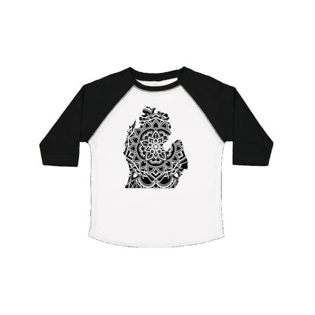 Inktastic Michigan Silhouette Mandala Gift Toddler Boy or Toddler Girl T-Shirt