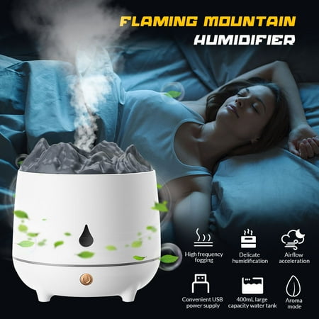 Flaming Mountain Mist Humidifier Quiet Ultrasonic Humidifiers for Bedroom & Large room Auto-Shut Off 8/12H Timed Mode Humidifiers for Kids Baby 2 Mood Lights
Flaming Mountain Mist Humidifier Quiet Ultrasonic Humidifiers for Bedroom & Large room Auto-Shut Off 8/12H Timed Mode Humidifiers for Kids Baby 2 Mood Lights