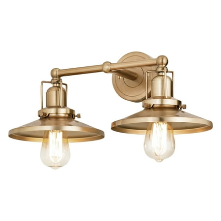 Elk Home English Pub 18 Wide 2-Light Vanity Light - Satin Brass
