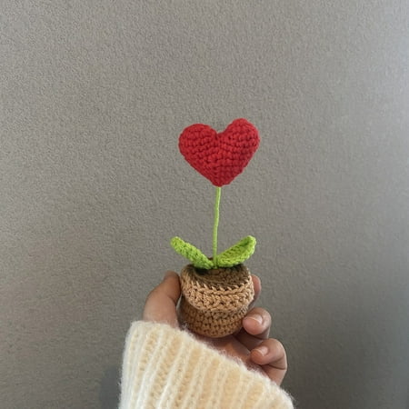 Finished Hand Woven Crochet Flower Non Braking Non Fading Crochet Flower for Table Home and Car Decoration - Red Heart
Finished Hand Woven Crochet Flower Non Braking Non Fading Crochet Flower for Table Home and Car Decoration - Red Heart