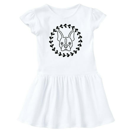 Inktastic Boston Terrier Dog Gift Idea Gift Baby Girl Dress
