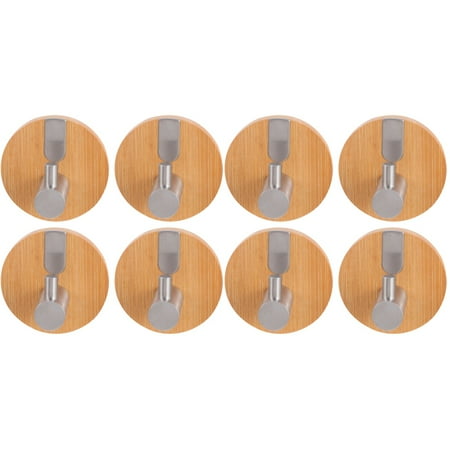 HOMEMAXS 8 pcs Round Punch-Free Hooks Bamboo Stainless Steel Hanging Coat Hat Hanger
HOMEMAXS 8 pcs Round Punch-Free Hooks Bamboo Stainless Steel Hanging Coat Hat Hanger
