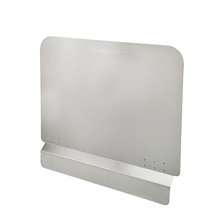 Winco SFSG-2018 18 Removable Splash Guard for 1 Wide Fryers Stainless-Each