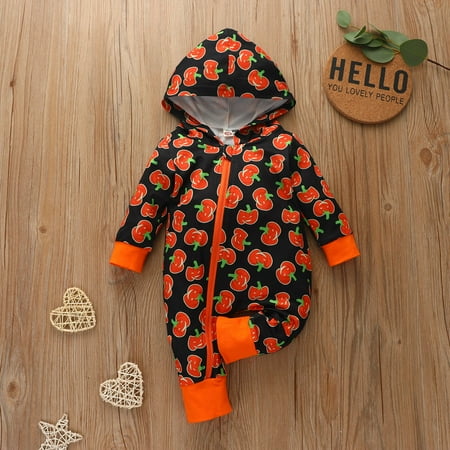 QISIWOLE Newborn Infant Baby Girls Boys Hooded Pumpkin Print Jumpsuit Outfits Halloween clearance under 10 !
QISIWOLE Newborn Infant Baby Girls Boys Hooded Pumpkin Print Jumpsuit Outfits Halloween clearance under 10 !