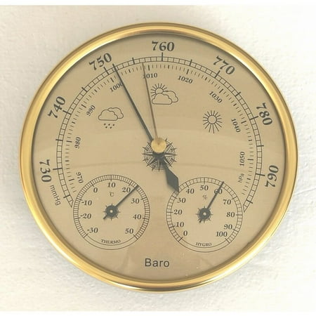 Barometer Weather Station with Barometer and Hygrometer Thermometer 3 in 1 Wall-Mounted Analog Weather Station for Indoor and Outdoor
Barometer Weather Station with Barometer and Hygrometer Thermometer 3 in 1 Wall-Mounted Analog Weather Station for Indoor and Outdoor