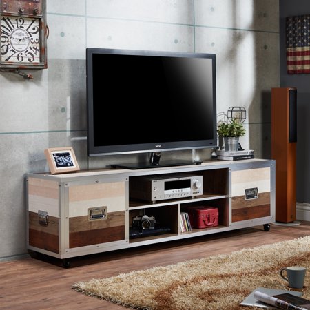 Furniture of America Yed Contemporary 70-inch Multi-color TV Stand