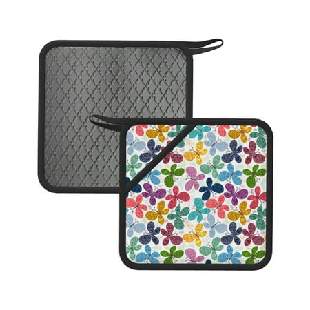 2PCS Pot Holders for Kitchen - Heat Resistant Silicone Pot Holders with Hanging Loop Colorful Butterflies (2) Non Slip Oven Hot Pads Potholders for Decor Baking Cooking Kitchen
2PCS Pot Holders for Kitchen - Heat Resistant Silicone Pot Holders with Hanging Loop Colorful Butterflies (2) Non Slip Oven Hot Pads Potholders for Decor Baking Cooking Kitchen