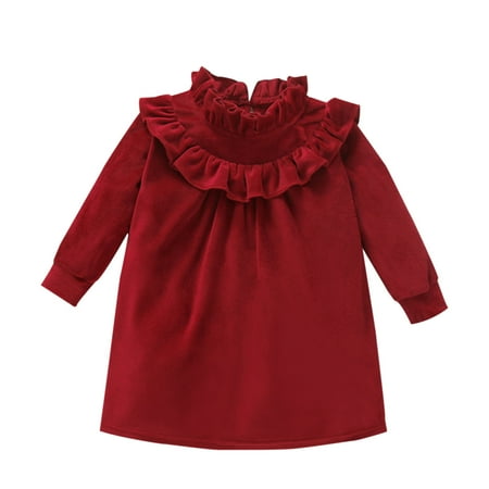 XINSHIDE Toddler Kids Girls Dress Infant Fashionable Lace Collar Long Sleeves Gold Velvet Princess Dress Baby Girl Clothes
XINSHIDE Toddler Kids Girls Dress Infant Fashionable Lace Collar Long Sleeves Gold Velvet Princess Dress Baby Girl Clothes